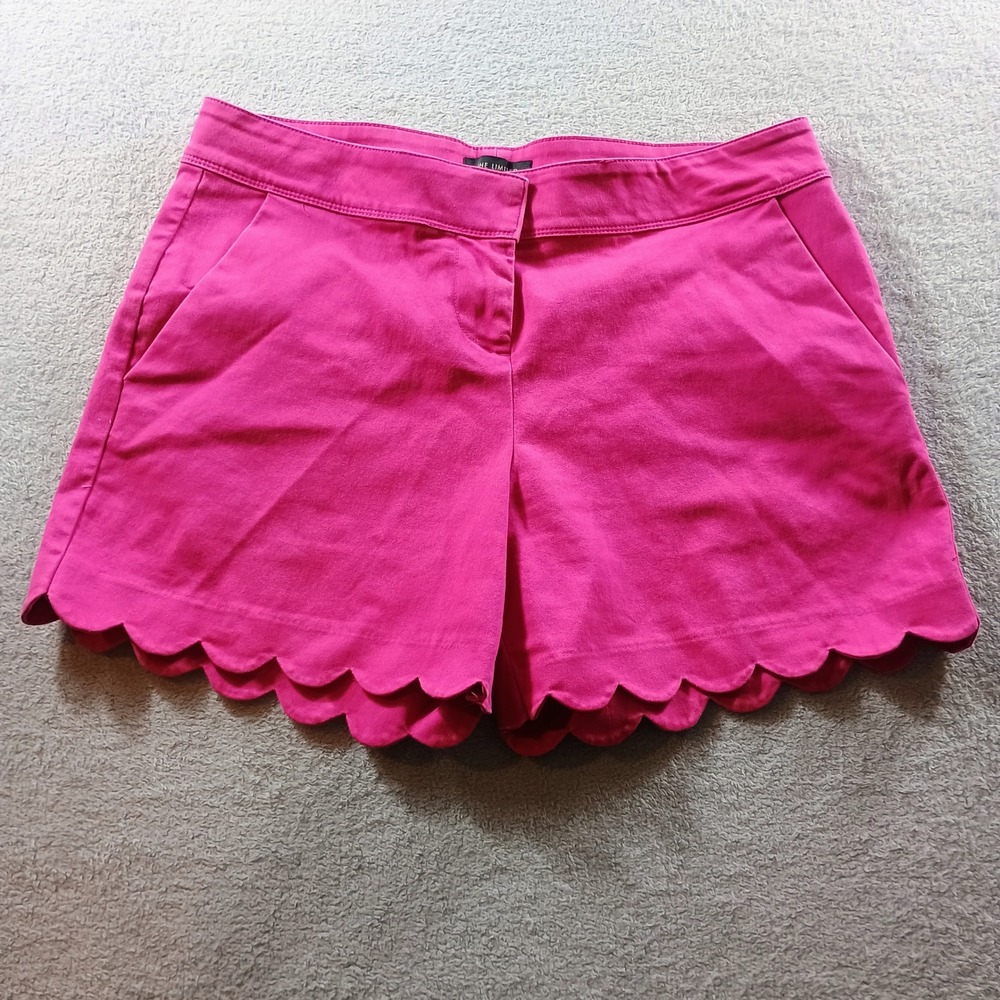 The Limited Women Shorts Pink Size 12 Scalloped Hem
